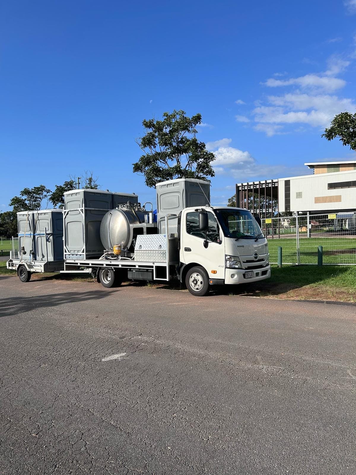 Portable toilet delivery across South East Queensland