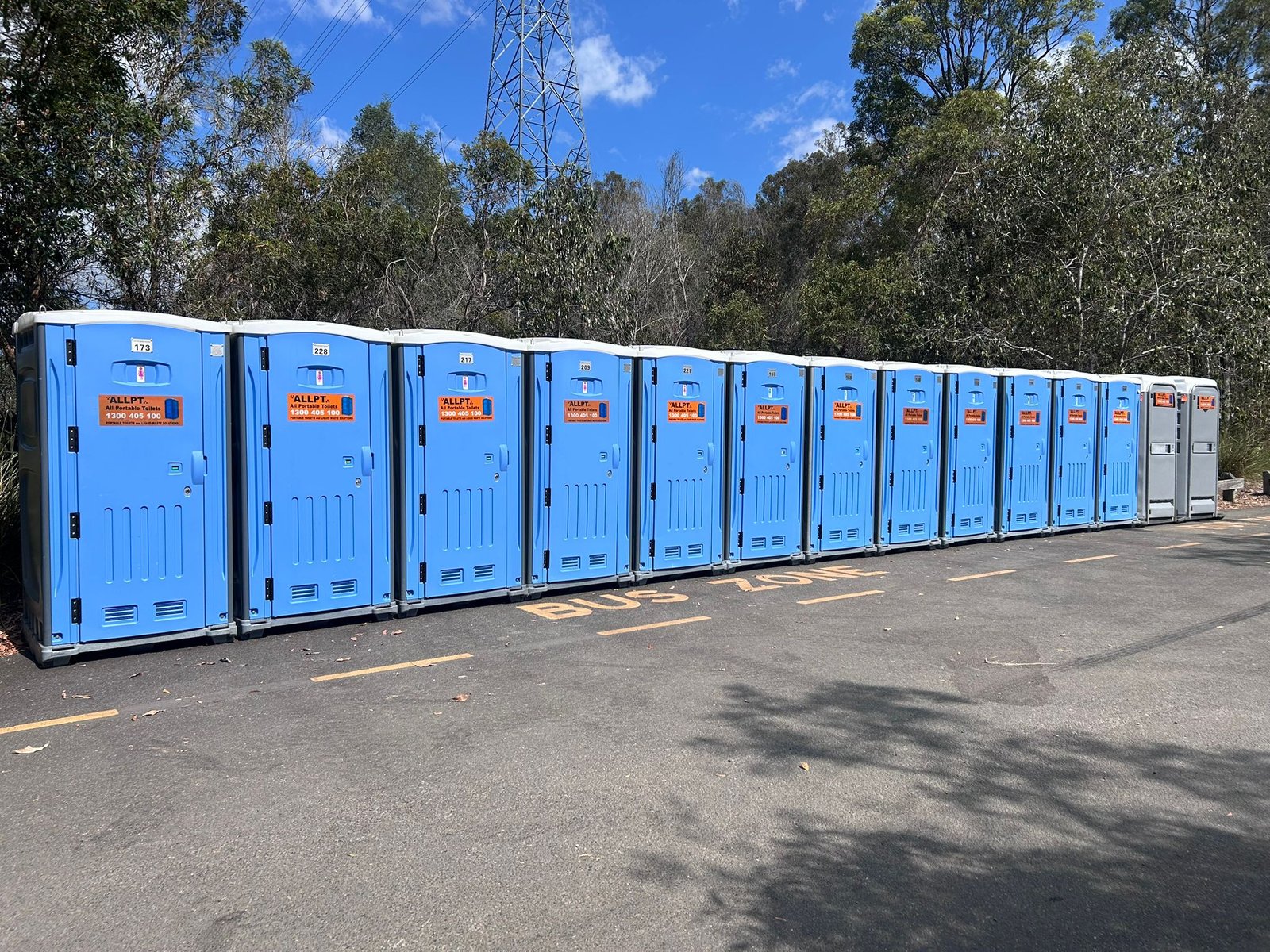 Commercial portable toilet hire