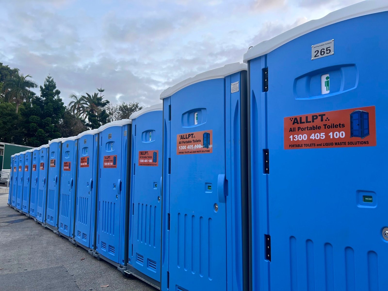 Construction site supported by All Portable Toilets